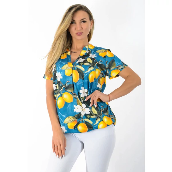 Ing nyakas alól gumis mintás  felső