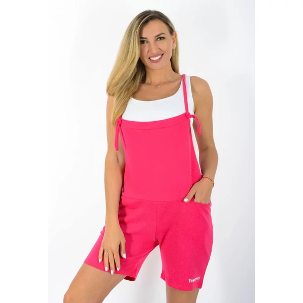 Állítható pántos ,zsebes pink "vakondnadrág"