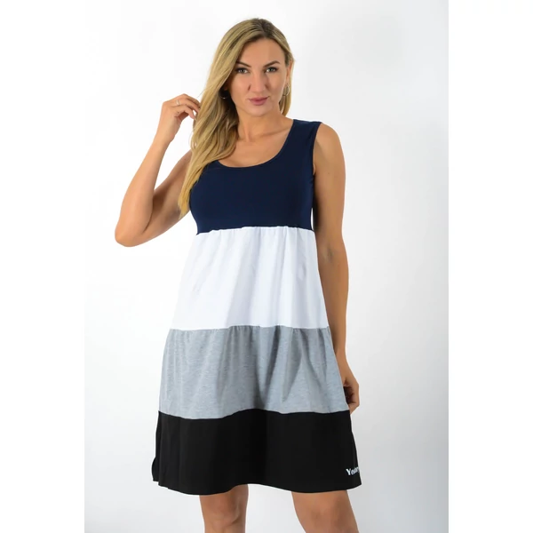 Atléta pántos (kék-fehér-szürke-fekete) 4 színű ruha