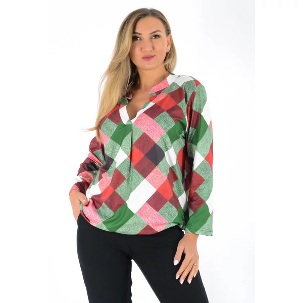 Ing nyakas alól gumis mintás  felső