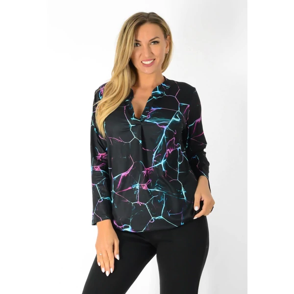 Ing nyakas alól gumis mintás  felső