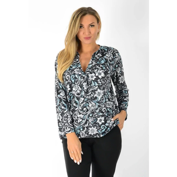 Ing nyakas alól gumis mintás  felső