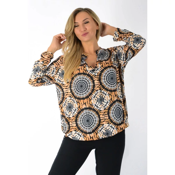 Ing nyakas alól gumis mintás  felső