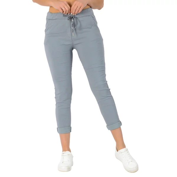 Elasztikus hamúszürke nadrág