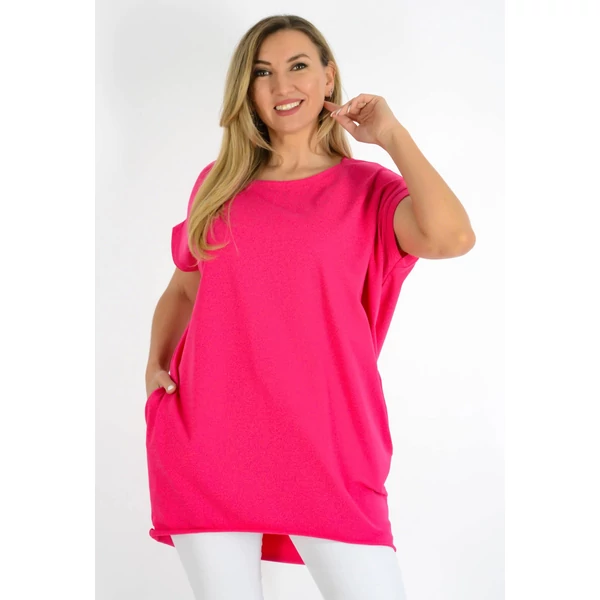 Heni bő fazonú pink tunika