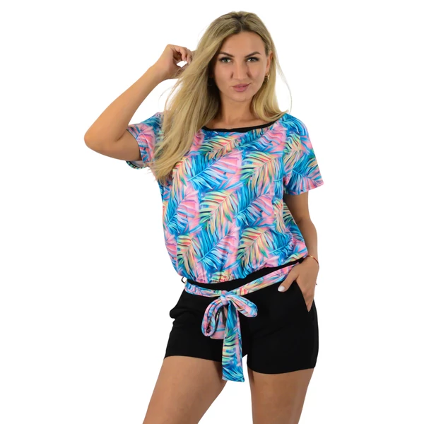 Pamut  rövidnadrágos  overál