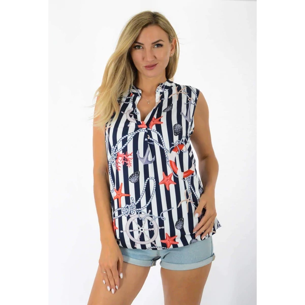 Ing nyakas mintás  felső