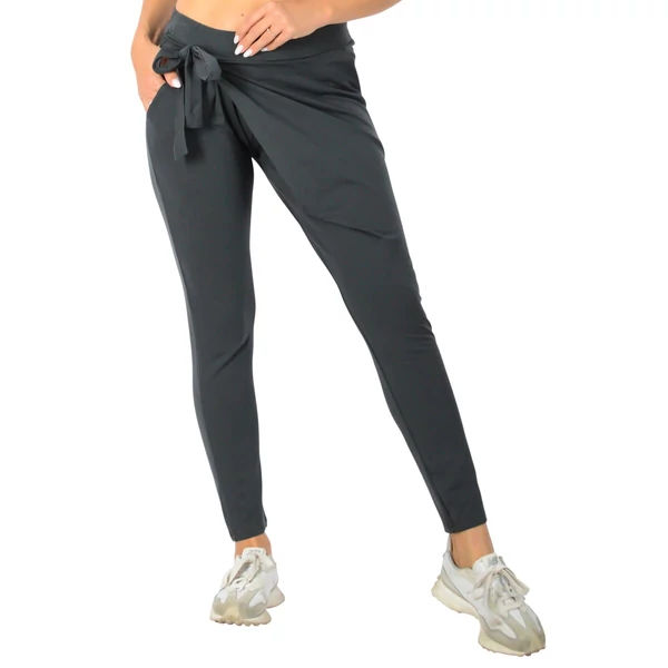 Grafitszürke átlapolt  pamut nadrág