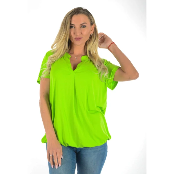 Ing nyakas alól gumis  erős zöld felső