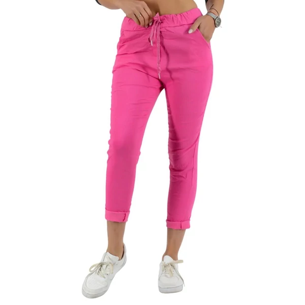 Elasztikus pink nadrág