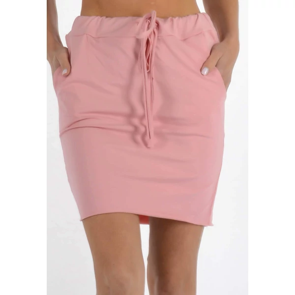 Rózsaszín pamut szoknya