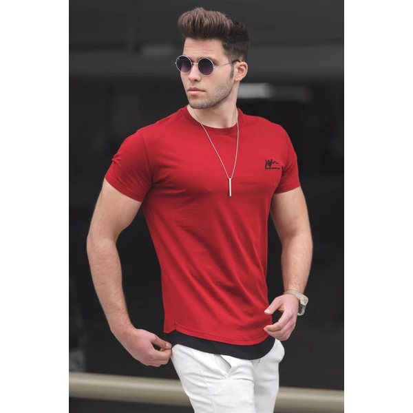 Bordó színű feliratos egyedi póló