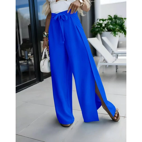 Átlapolt királykék  nadrág 