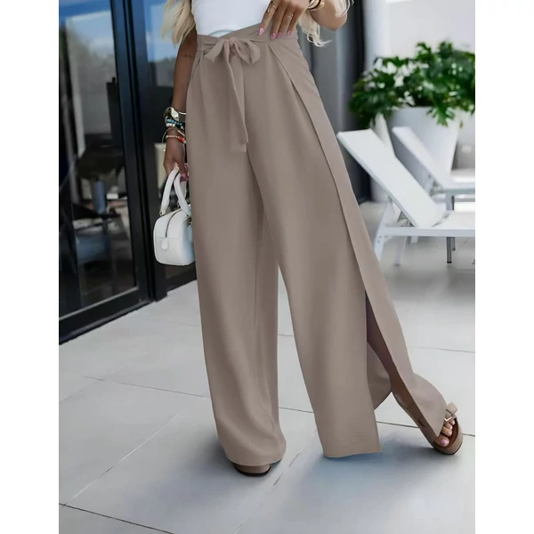 Átlapolt mocha nadrág 