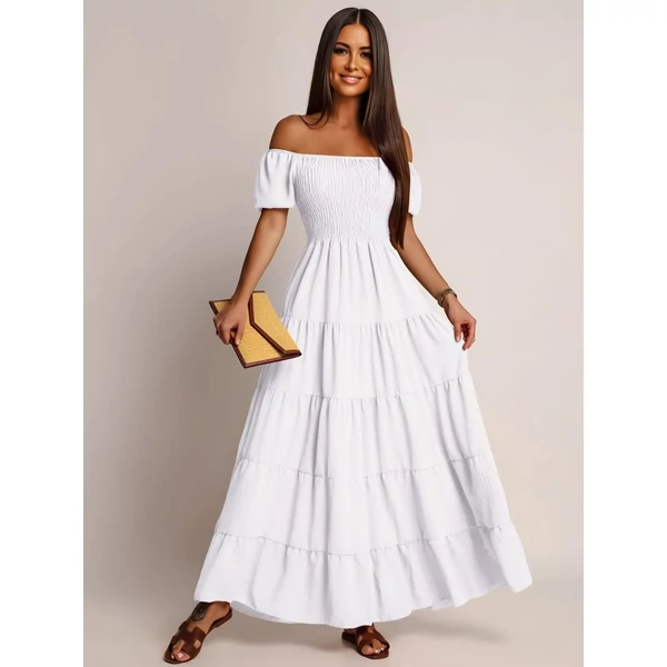 Lenvászon fehér ruha