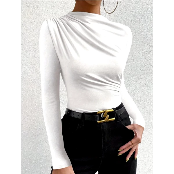 Nicole fehér bordás felső