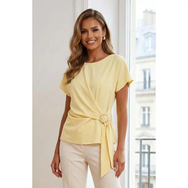 Ella ,elegáns sárga felső