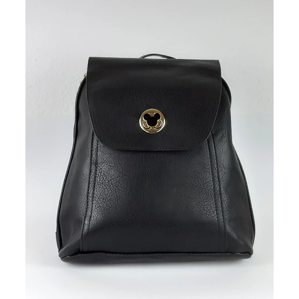 Fekete  2 rekeszes háti táska