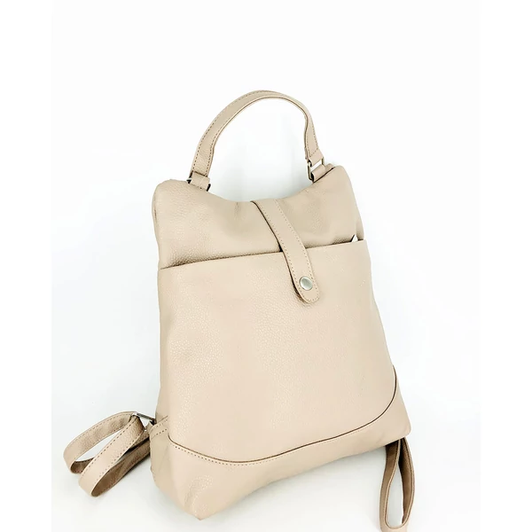 Bézs színű  2 rekeszes háti táska