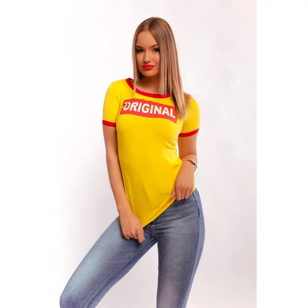 Original  nyomatos sárga póló