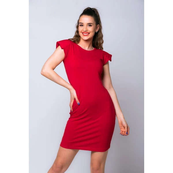 Ujjatlan piros mini ruha
