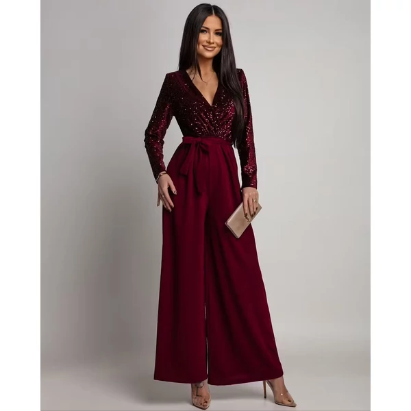 Bordó overál,bordó filteres felső résszel