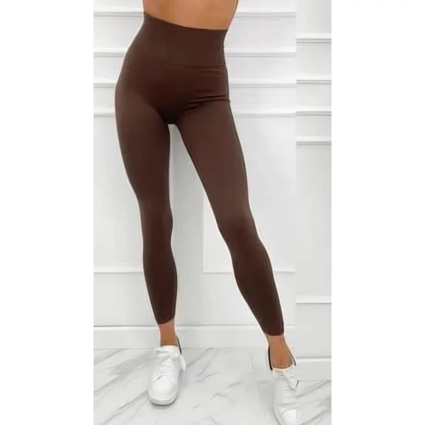 Csokibarna push up hatású leggings