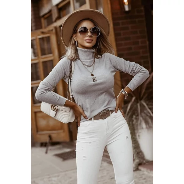 Kötött anyagú szürke garbó