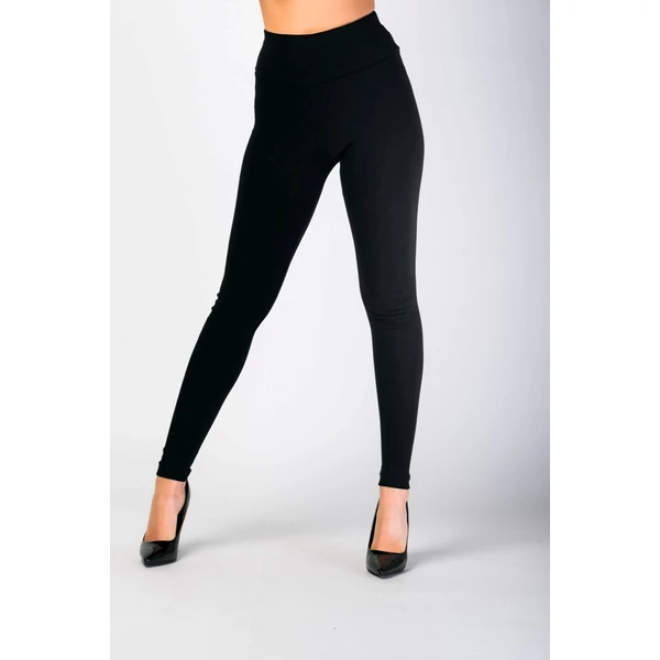 Magas derekú fekete leggings