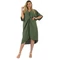 Khakizöld oversize muszlin  ruha/tunika