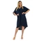 Sötétkék oversize muszlin  ruha/tunika